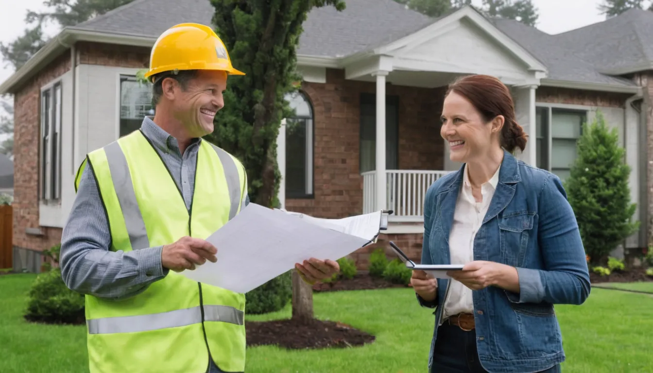A homeowner talking with a local tree provider in the Framingham area